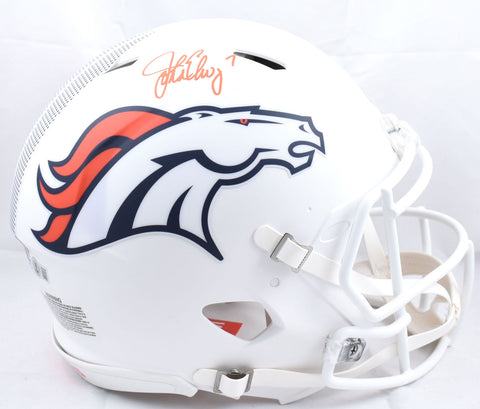 John Elway Signed Broncos F/S Alt 24 Speed Authentic Helmet - Beckett W Hologram