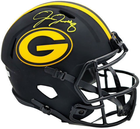 JOSH JACOBS AUTOGRAPHED PACKERS ECLIPSE BLACK FULL SIZE HELMET BECKETT 230216