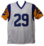 Eric Dickerson Autographed/Signed Pro Style White TB Jersey Beckett 21897