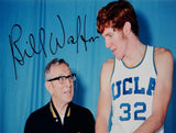 Bill Walton Autographed UCLA 16x20 Next to John Wooden Photo- JSA Witnessed Auth