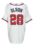 Matt Olson Signed Atlanta Braves White Nike Baseball Jersey Fanatics