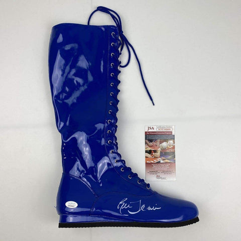 Autographed/Signed RIC FLAIR Blue WWE WWF Wrestling Boot/Shoe JSA COA Auto