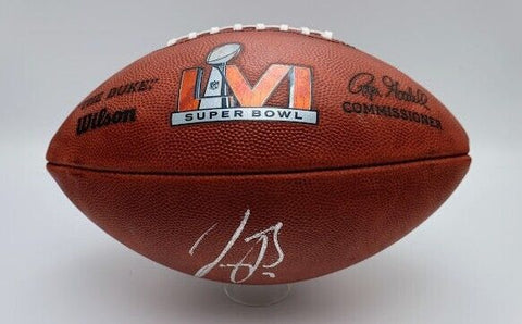 Joe Burrow Cincinnati Bengals Autographed Super Bowl LVI Football - Fanatics COA
