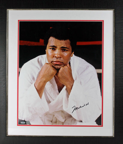 Muhammad Ali Authentic Signed & Framed 16x20 Photo w/ Steiner Hologram