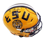 Ja'Marr Chase Signed LSU Tigers Speed Flex Authentic Yellow NCAA Helmet