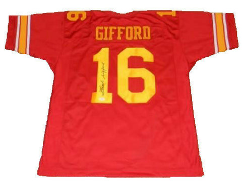 FRANK GIFFORD SIGNED AUTOGRAPHED USC TROJANS #16 THROWBACK JERSEY JSA