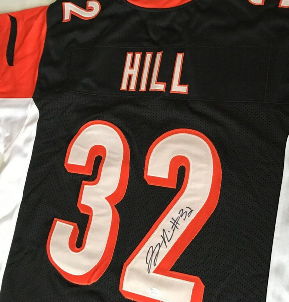 Jeremy Hill Signed Cincinnati Bengal Jersey (JSA COA) Super Bowl LIII  Running Bk