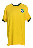 Pele Signed Brazil Soccer Jersey BAS