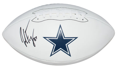 JAKE FERGUSON AUTOGRAPHED DALLAS COWBOYS WHITE LOGO FOOTBALL BECKETT