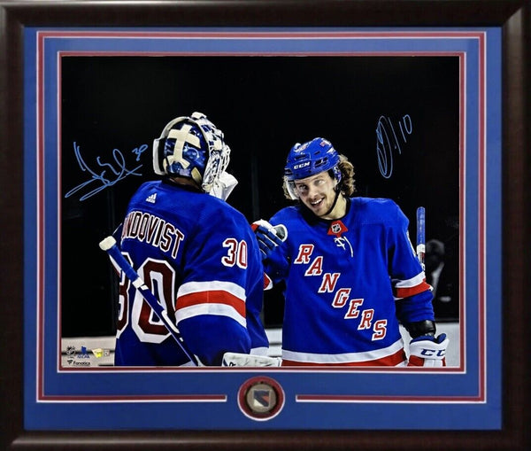 Artemi Panarin Henrik Lundqvist Rangers Signed 16x20 Photo Framed Auto Fanatics