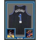 Framed Autographed/Signed Anfernee Penny Hardaway 33x42 Black Jersey PSA/DNA COA