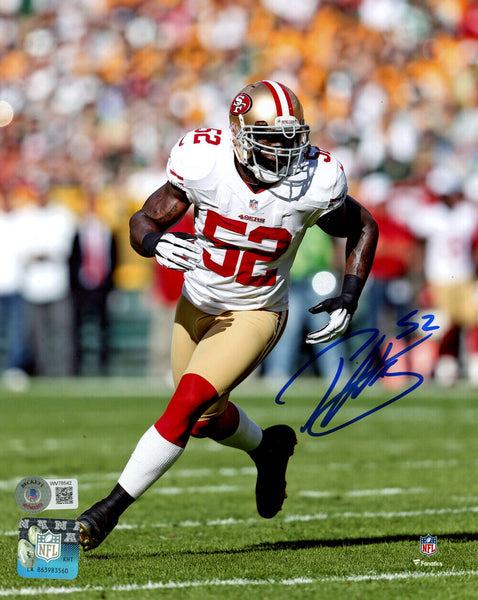 Patrick Willis Autographed San Francisco 49ers 8x10 Photo Beckett 37003