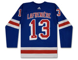 Alexis Lafreniere Autographed New York Rangers Authentic Blue Jersey UDA