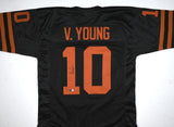 Vince Young Autographed College Black Style Jersey - Beckett W Hologram *Black