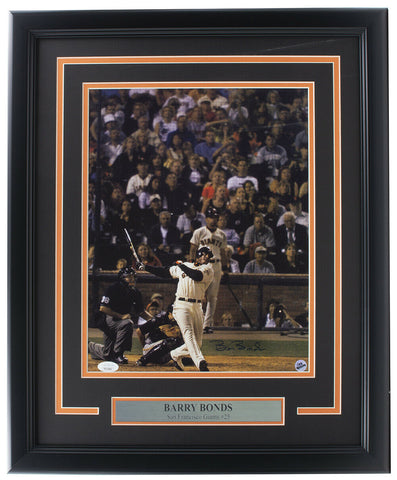 Barry Bonds Signed Framed San Francisco Giants 11x14 Photo JSA