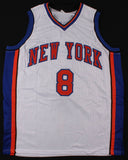 Latrell Sprewell Signed New York Knicks Jersey (JSA COA) 4xNBA All Star Forward