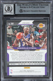 Lakers Shaquille O'Neal Signed 2020 Panini Prizms PW #207 Card AG GM 10 BAS Slab