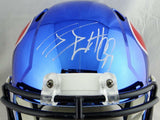 JJ Watt Autographed Houston Texans F/S Chrome Helmet- JSA W Auth *White