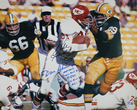 Dave Robinson & Mike Garrett Signed 16x20 Photo Super Bowl 1 Beckett BAS 33416