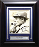 Tom Laundry Autographed Framed 8x10 Photo Cowboys Best Wishes Beckett QR BM37420