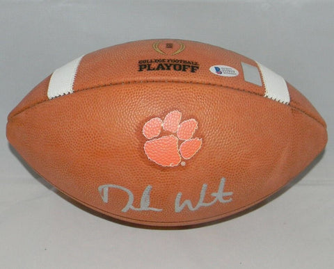 DESHAUN WATSON SIGNED AUTOGRAPHED CLEMSON TIGERS WILSON NCAA PLAYOFF FOOTBALL