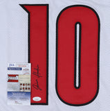 Javian Hawkins Signed Louisville Cardinals Jersey (JSA COA) Atlanta Falcons R.B.