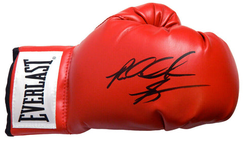 RIDDICK BOWE Signed Everlast Red Boxing Glove - CSS LIVE