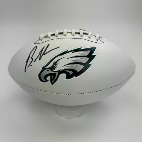 Autographed/Signed Brandon Graham Philadelphia Eagles Logo Football JSA COA