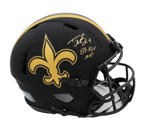 Drew Brees Signed New Orleans Saints Speed Authentic Eclipse Helmet with Inscr.