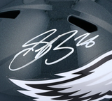 Saquon Barkley Autographed Philadelphia Eagles Full Size Speed Helmet Fanatics