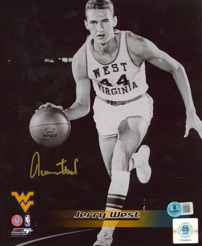 West Virginia Jerry West Authentic Signed 8x10 Photo Autographed BAS #BP50724