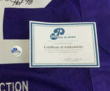 Paul Krause Signed Minnesota Vikings Career Hilite Stat Jersey (Pro Player COA)