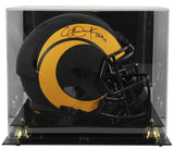 Rams Eric Dickerson "HOF 99" Signed Eclipse F/S Speed Rep Helmet w/ Case BAS Wit