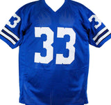 Tony Dorsett Autographed Blue Pro Style Jersey-Beckett W Hologram *Black