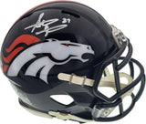 STEVE ATWATER AUTOGRAPHED DENVER BRONCOS SPEED MINI HELMET BECKETT BAS 177486