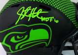 Steve Hutchinson Signed Seahawks Eclipse Mini Helmet W/ HOF- Beckett W *Green