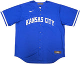 Bobby Witt Jr Signed Kansas City Royals Blue Nike Replica Jersey BAS ITP