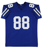 Drew Pearson "HOF 21" Authentic Signed Blue Pro Style Jersey Autographed BAS Wit