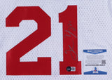 Thaddeus Young Signed Philadelphia 76ers Custom Style Jersey (Beckett COA)