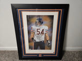 Brian Urlacher Andrew Goralski dual signed inscribed print # 255/454 w/ JSA coa