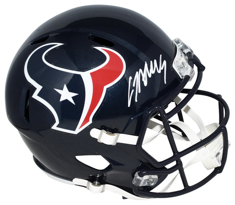 CJ STROUD SIGNED AUTOGRAPHED HOUSTON TEXANS FULL SIZE SPEED HELMET FANATICS