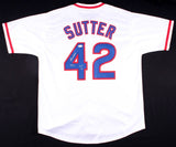 Bruce Sutter Signed Cubs Jersey Inscribed "HOF 06" & 79 CY" (JSA Hologram)