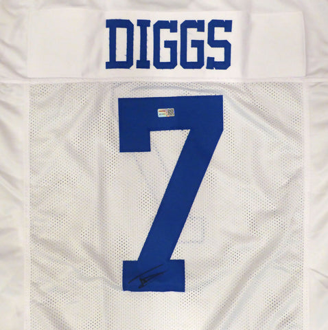 Dallas Cowboys Trevon Diggs Autographed White Jersey TriStar Holo #8414423