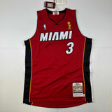 Autographed/Signed Dwyane Wade Miami Heat Red 2005-06 M&N Jersey Fanatics COA