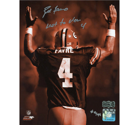 Brett Favre Signed Green Bay Packers Unframed 8x10 Photo "Last to Wear" LE of 44