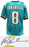 Mark Brunell JAGUARS Signed Teal Custom Football Jersey - SCHWARTZ COA