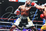 Floyd Mayweather 50-0 TBE TMT Authentic Signed 12x18 Photo BAS #BN06317