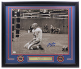 Y.A. Tittle Signed Framed New York Giants 16x20 Photo HOF 87 JSA