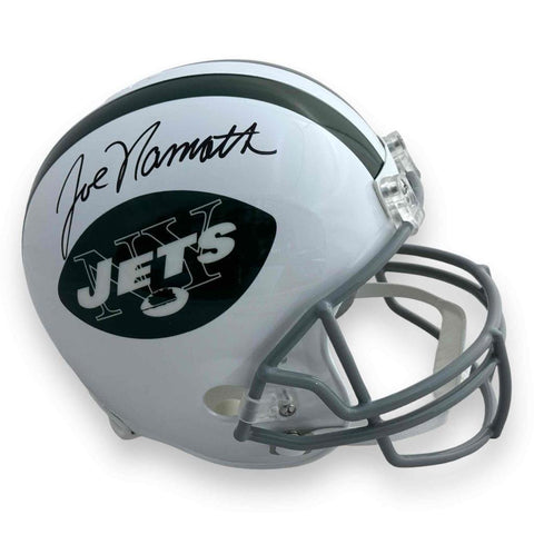 Joe Namath Autographed Signed New York Jets Full Size Rep Helmet - Beckett