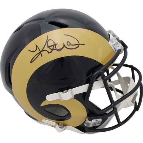 Kurt Warner Autographed St. Louis Rams TB F/S Helmet Beckett 42053